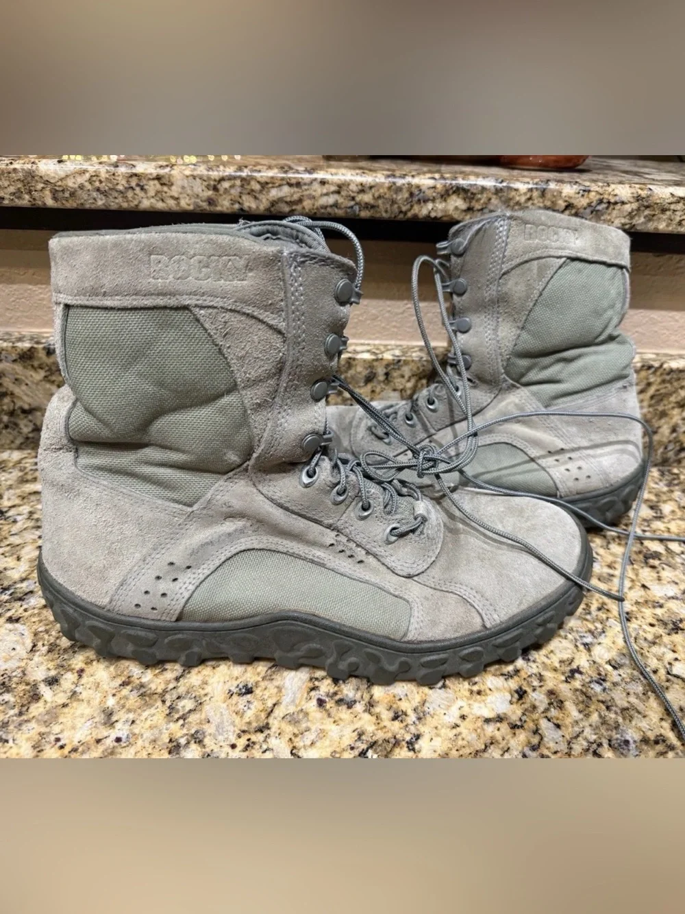 Rocky S2V Special Ops Tactical Military Combat Boots Sage Green Mens Size 14 M